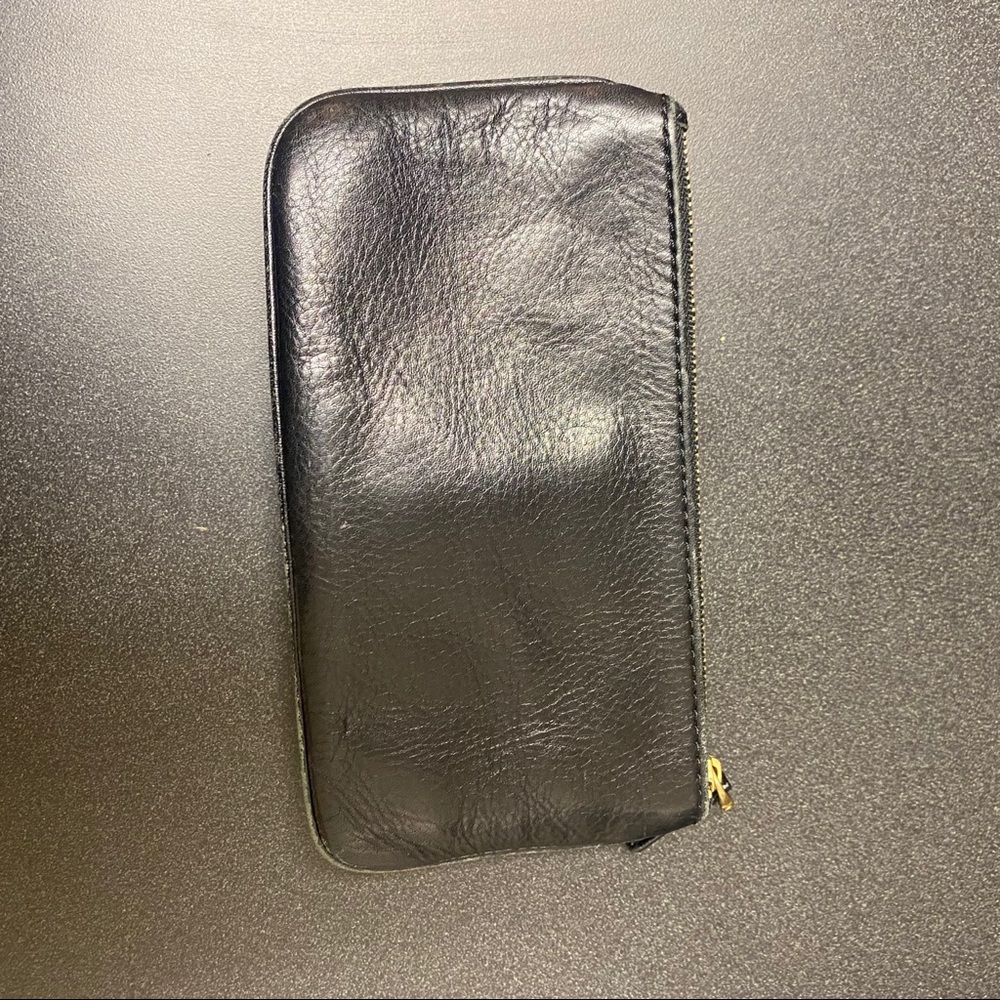 Fossil Leather Wallet Coin Clutch in Black 13 slot - Picture 10 of 10